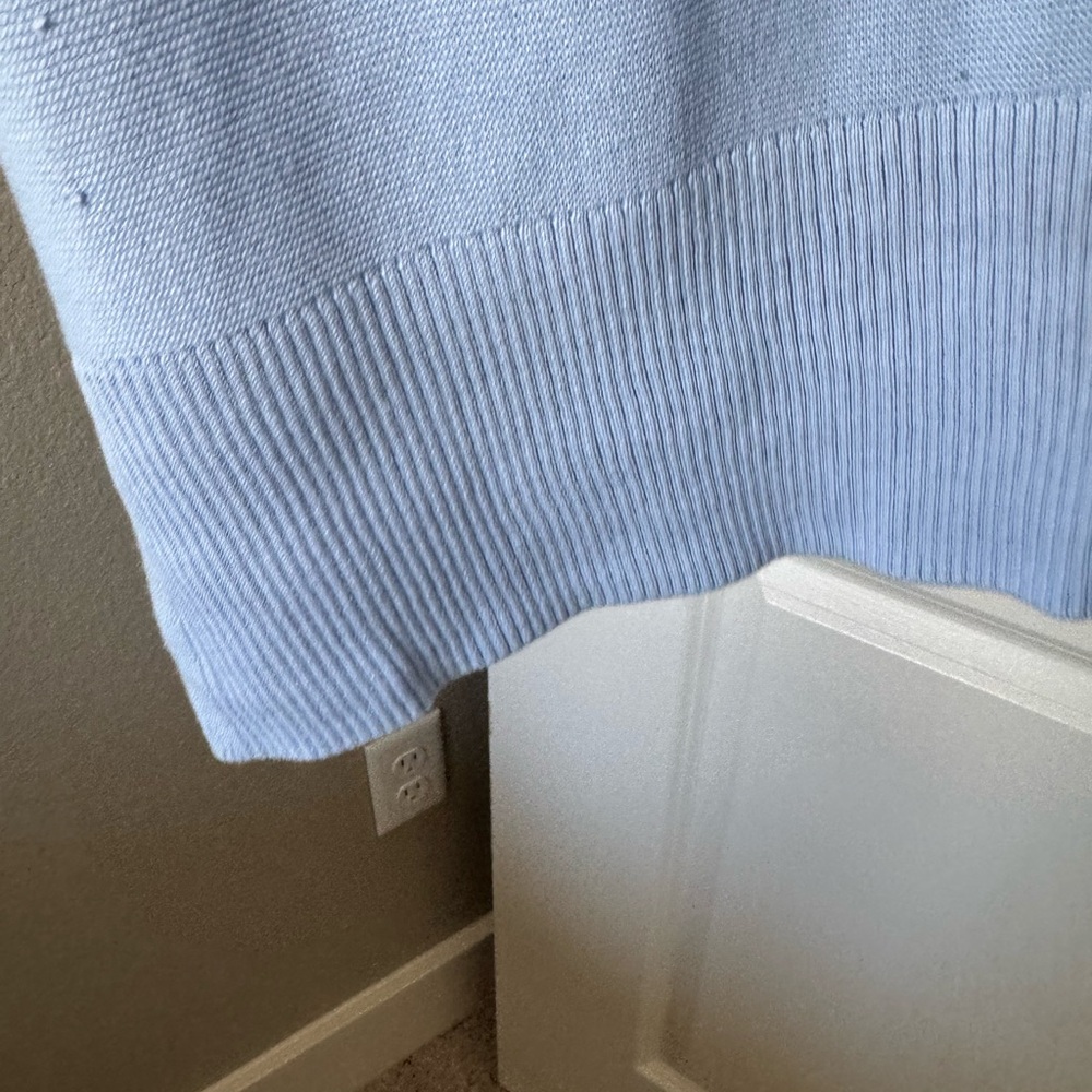 Talbots Light Blue Cardigan Sweater - Picture 3 of 5